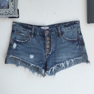 Free People Jean Shorts